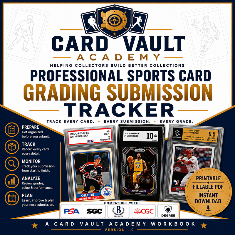 Sports Card Grading Submission Tracker | Card Vault Academy