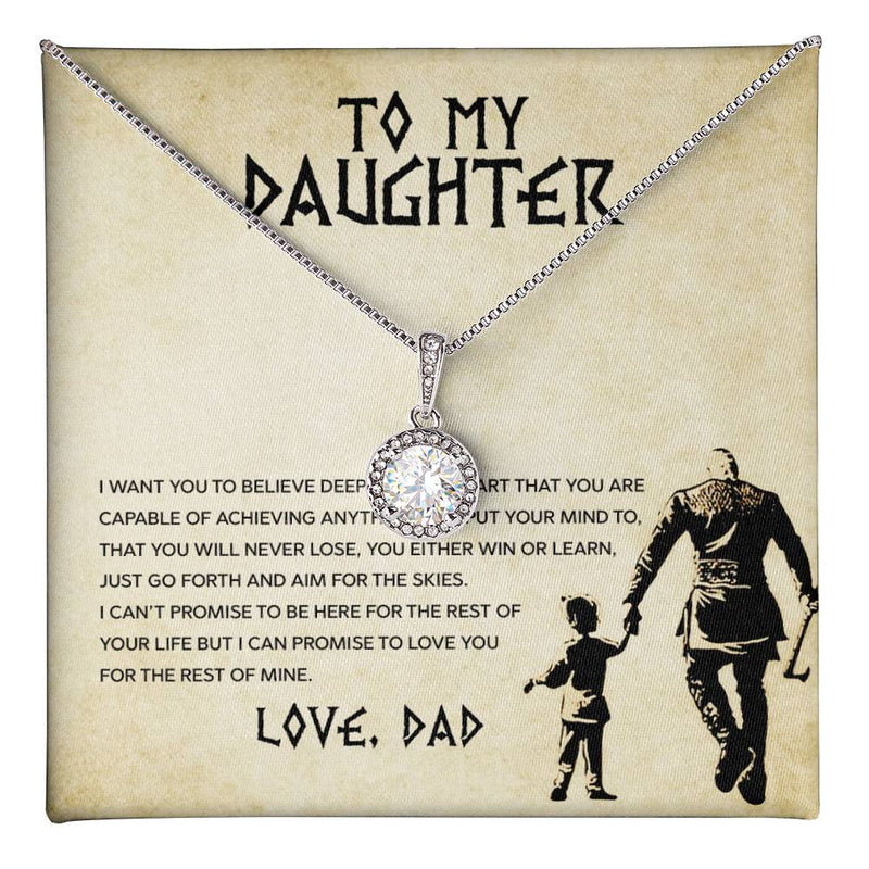Cushion Cut CZ Pendant Necklace – Inspirational Gift for Her – 14k White Gold