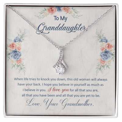 CZ Pendant Necklace – Friendship Gift for Her – Alluring Beauty Style – Gold Finish