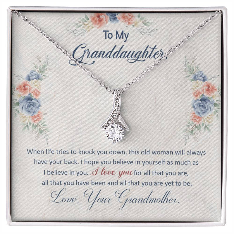 CZ Pendant Necklace – Friendship Gift for Her – Alluring Beauty Style – Gold Finish