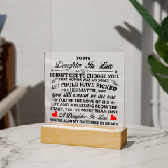 To My Daughter-in-Law Honor – Acrylic Square