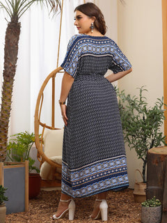Chic Plus Size Summer Print Dress